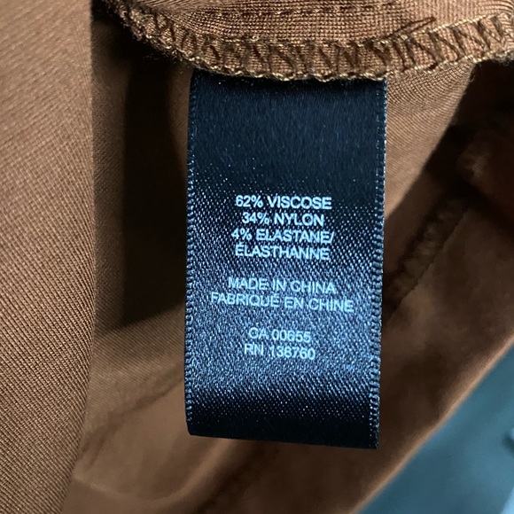 RW&Co brown draped dress - Picture 4 of 4